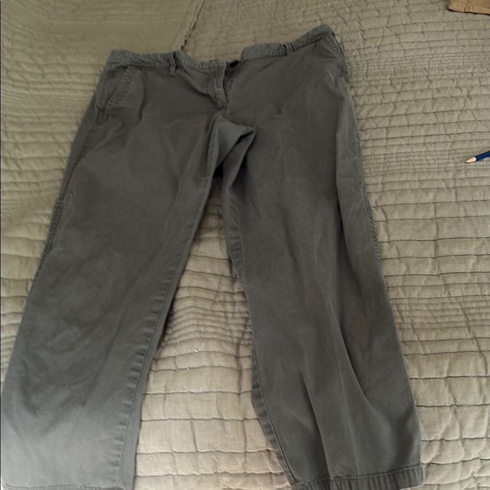 Talbots Gray Straight Leg Pants